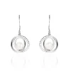 Histoire d'Or Boucles D'oreilles Pendantes Laury Argent  Perle De Culture Et Oxyde