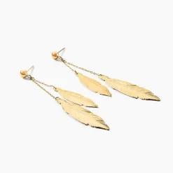 Boucles D'oreilles Pendantes Soline Or Jaune-Histoire d'Or