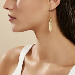 Boucles D'oreilles Pendantes Soline Or Jaune-Histoire d'Or