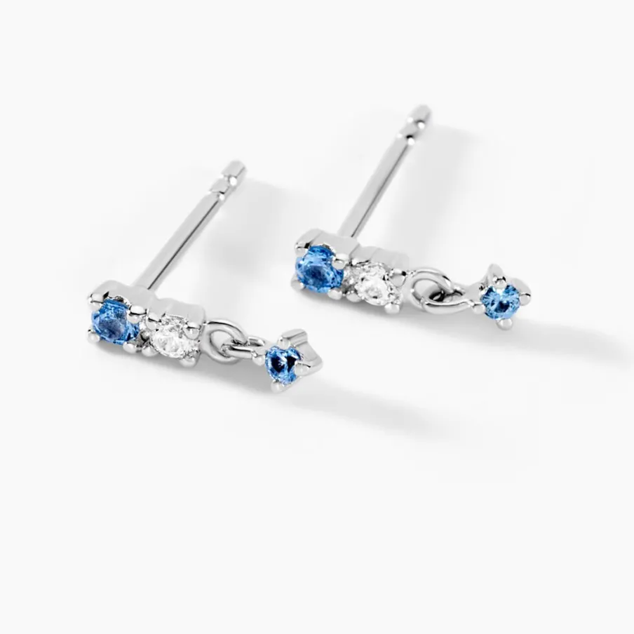 Histoire d'Or Boucles D'oreilles Pendantes Elorine Argent Blanc Oxyde De Zirconium