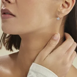 Boucles D'oreilles Pendantes Fantine Argent Blanc Oxyde De Zirconium-Histoire d'Or Best