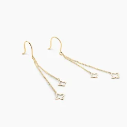 Histoire d'Or Boucles D'Oreilles Pendantes Narendra Or Jaune