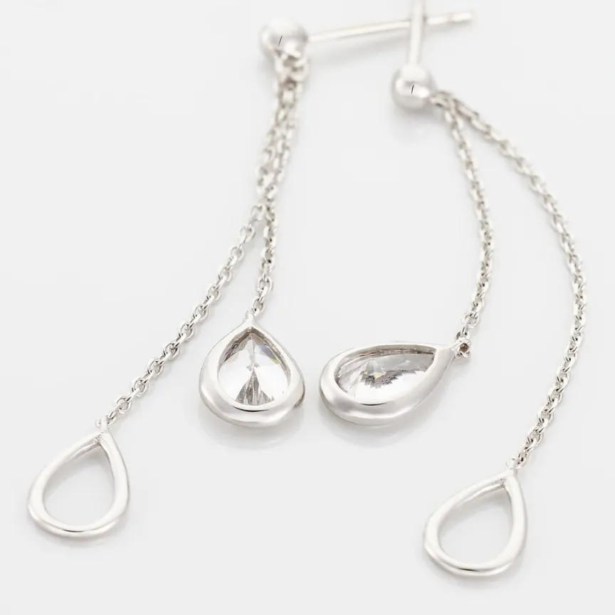 Boucles D'oreilles Pendantes Emerika De Zirconium-Histoire d'Or Outlet