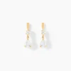 Histoire d'Or Boucles D'oreilles Pendantes Goutte Or Jaune Oxyde De Zirconium