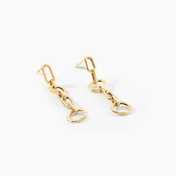 Histoire d'Or Boucles D'Oreilles Pendantes Ysia Or Jaune