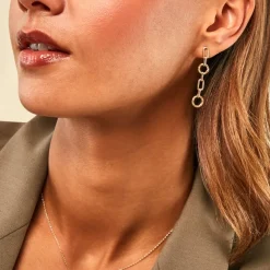 Histoire d'Or Boucles D'Oreilles Pendantes Ysia Or Jaune