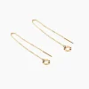 Histoire d'Or Boucles D'oreilles Pendantes Eclats Solaires Or Jaune