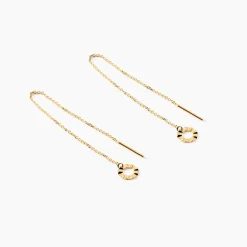 Histoire d'Or Boucles D'oreilles Pendantes Eclats Solaires Or Jaune