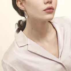 Boucles D'oreilles Pendantes Andrienne Argent Blanc-Histoire d'Or Online