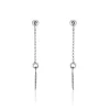 Histoire d'Or Boucles D'oreilles Pendantes Argent Blanc Maic