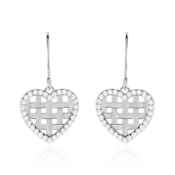 Histoire d'Or Boucles D'oreilles Pendantes Argent Helenius Oxyde De Zirconium