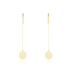 Histoire d'Or Boucles D'oreilles Pendantes Naïade Or Jaune Nacre