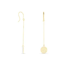 Histoire d'Or Boucles D'oreilles Pendantes Naïade Or Jaune Nacre