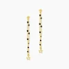Histoire d'Or Boucles D'Oreilles Pendantes Bubble Argent Jaune Oxyde De Zirconium