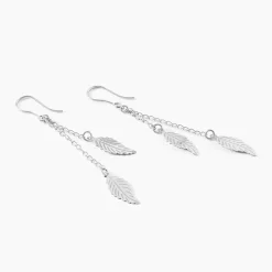 Boucles D'oreilles Pendantes Fabia Argent Blanc-Histoire d'Or Discount