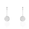 Boucles D'oreilles Pendantes Setti Argent Blanc-Histoire d'Or Discount