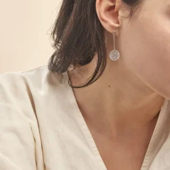 Boucles D'oreilles Pendantes Setti Argent Blanc-Histoire d'Or Discount