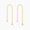 Histoire d'Or Boucles D'oreilles Pendantes Falling Star Or Jaune Oxyde De Zirconium