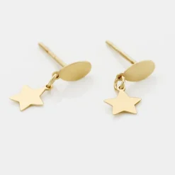 Boucles D'oreilles Pendantes Alphonsine Etoile Or Jaune-Histoire d'Or Best