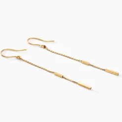 Histoire d'Or Boucles D'oreilles Pendantes Rain Or Jaune