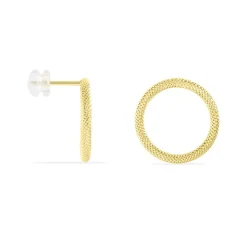 Histoire d'Or Boucles D'oreilles Pendantes Gracieuse Or Jaune