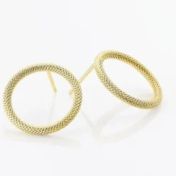 Histoire d'Or Boucles D'oreilles Pendantes Gracieuse Or Jaune