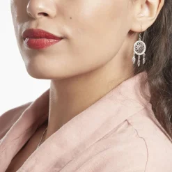 Boucles D'oreilles Pendantes Nemetona Argent Blanc Oxyde-Histoire d'Or Online