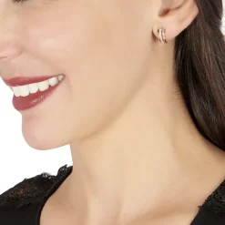 Boucles D'oreilles Pendantes Allyson Or Jaune Oxyde De Zirconium-Histoire d'Or Online