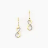 Histoire d'Or Boucles D'oreilles Pendantes Infino Or Jaune Diamant