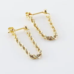 Histoire d'Or Boucles D'oreilles Pendantes Jerry Or Jaune