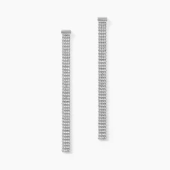 Histoire d'Or Boucles D'oreilles Pendantes Kelline Argent Blanc