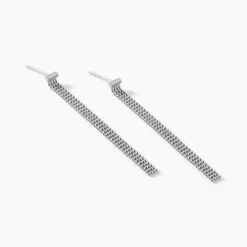 Histoire d'Or Boucles D'oreilles Pendantes Kelline Argent Blanc