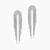 Boucles D'oreilles Pendantes Jakarta Argent Blanc-Histoire d'Or Discount