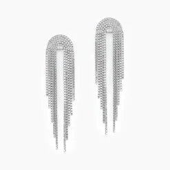 Boucles D'oreilles Pendantes Jakarta Argent Blanc-Histoire d'Or Discount
