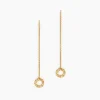 Histoire d'Or Boucles D'oreilles Pendantes Eclats Solaires Or Jaune