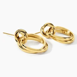 Boucles D'oreilles Pendantes Allobrox Acier Dore-Histoire d'Or Hot