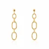 Histoire d'Or Boucles D'oreilles Pendantes Lina Acier Doré