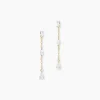 Histoire d'Or Boucles D'Oreilles Pendantes Sparkle Or Jaune Oxyde De Zirconium