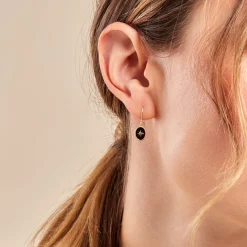 Histoire d'Or Boucles D'oreilles Pendantes Nebuleor Or Jaune