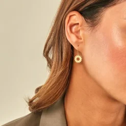 Histoire d'Or Boucles D'Oreilles Pendantes Hypatia Or Jaune