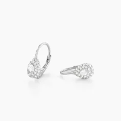 Histoire d'Or Boucles D'oreilles Pendantes Feyza Argent Blanc Oxyde De Zirconium