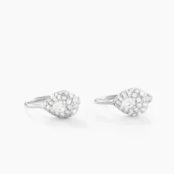 Histoire d'Or Boucles D'oreilles Pendantes Feyza Argent Blanc Oxyde De Zirconium