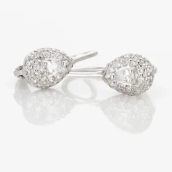 Histoire d'Or Boucles D'oreilles Pendantes Feyza Argent Blanc Oxyde De Zirconium