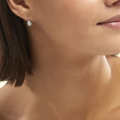 Histoire d'Or Boucles D'oreilles Pendantes Feyza Argent Blanc Oxyde De Zirconium