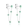 Boucles D'oreilles Pendantes Polka Argent Blanc-Histoire d'Or Clearance