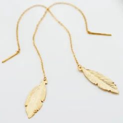 Histoire d'Or Boucles D'oreilles Pendantes Soline Or Jaune