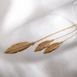 Histoire d'Or Boucles D'oreilles Pendantes Soline Or Jaune