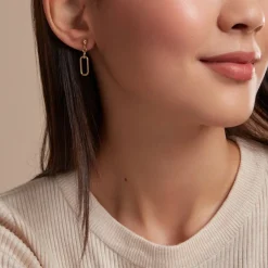 Histoire d'Or Boucles D'oreilles Pendantes Escape Or Jaune