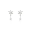 Boucles D'oreilles Pendantes Linas Argent Blanc Oxyde De Zirconium-Histoire d'Or New