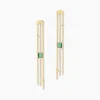 Histoire d'Or Boucles D'oreilles Pendantes Mirage Or Jaune Malachite